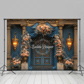 Lofaris Elegant Floral Curtain Door Sweet Wedding Backdrop